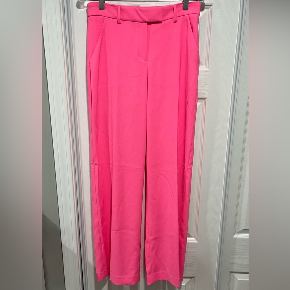 Express Bright Pink Wide Leg Trousers